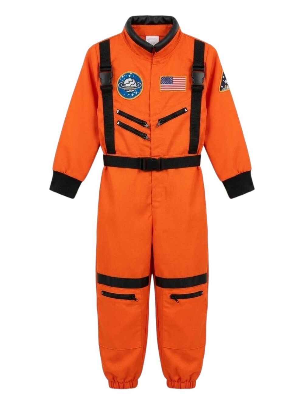 Little Adventures Kids Orange Astronaut Costume Dress Up Dressup Jumpsuit Small